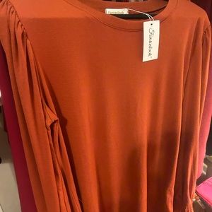 Shirt long sleeves / new with tags / size L/ thick nice material dressy